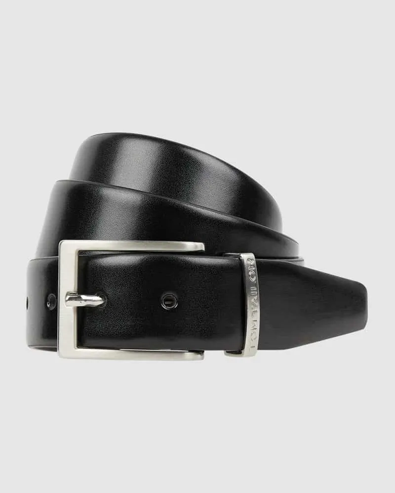 Tom Tailor Ledergürtel mit Dornschließe Black