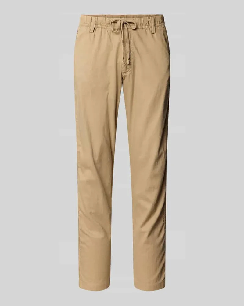 Jack & Jones Relaxed Fit Hose aus Baumwoll-Leinen-Mix Modell 'KANE Beige
