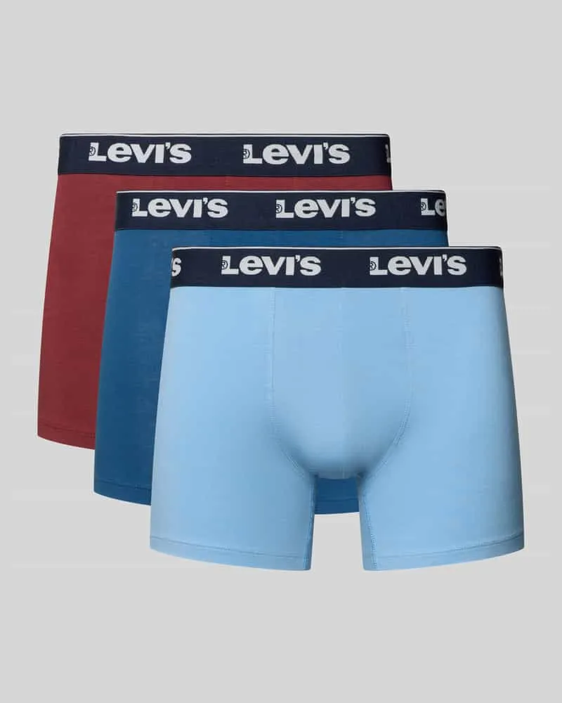 Levi's Trunks aus Baumwoll-Mix im 3er-Pack Blau