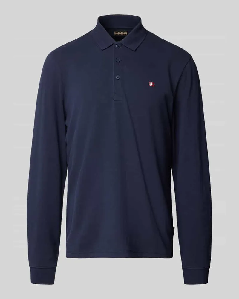 Napapijri Regular Fit Poloshirt mit Label-Stitching Modell 'EALIS 