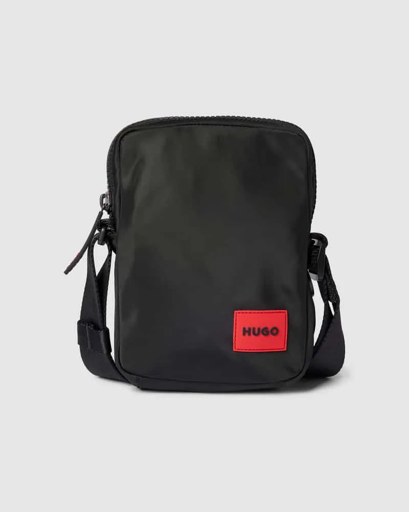 HUGO BOSS Umhängetasche mit Label-Patch Black