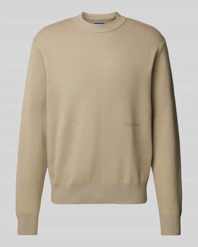 Jack & Jones Strickpullover mit Label-Print Modell 'VESTERBRO Beige
