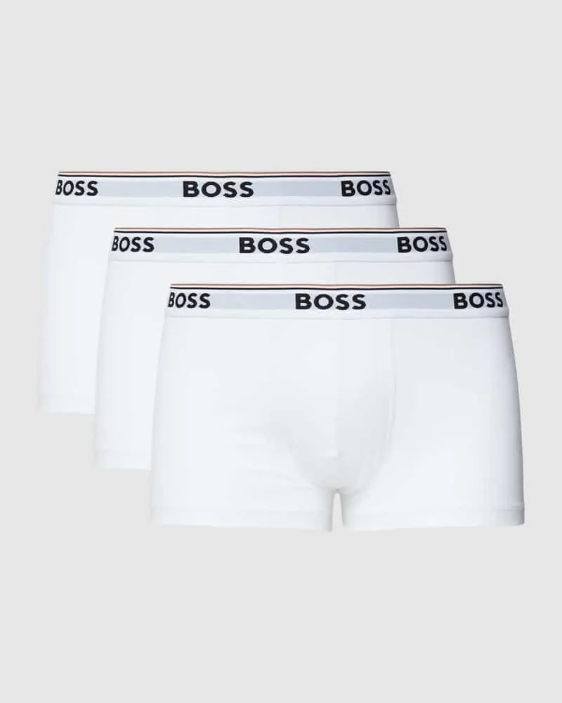 HUGO BOSS Trunks mit elastischem Logo-Bund im 3er-Pack 