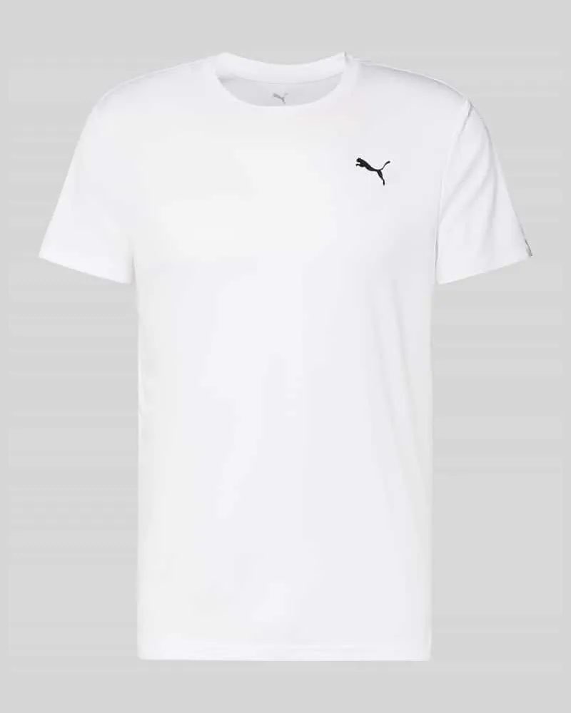 Puma T-Shirt mit Label-Detail Modell "TRAINING Weiss