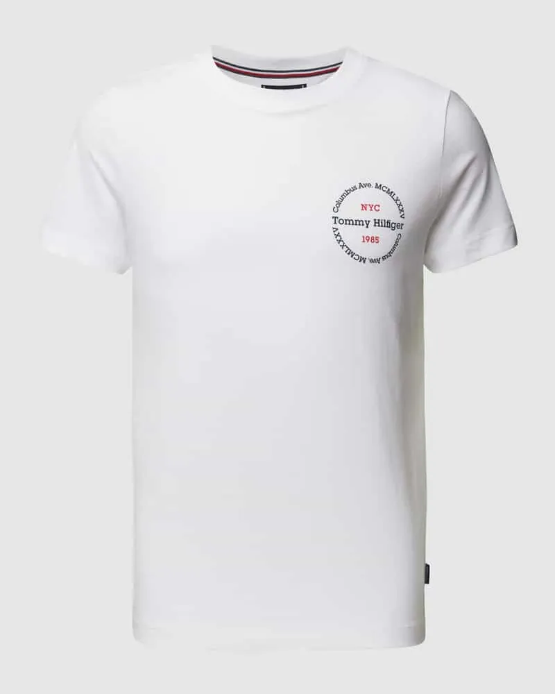 Tommy Hilfiger Slim Fit T-Shirt mit Rundhalsausschnitt 