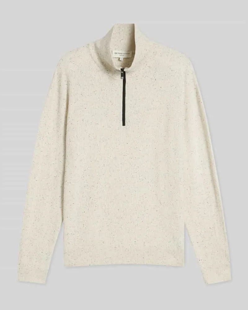 Tom Tailor Regular Fit Pullover aus reiner Baumwolle Offwhite