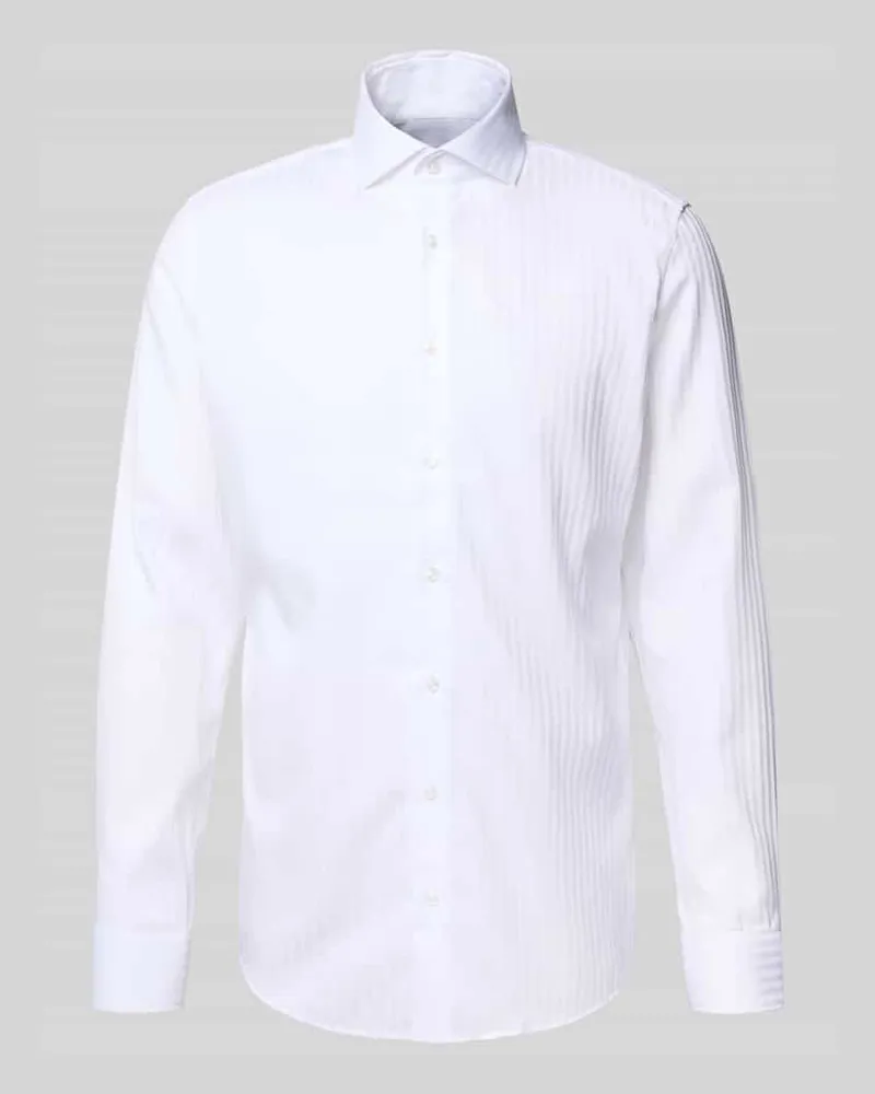 Seidensticker Slim Fit Business-Hemd mit Kentkragen Weiss