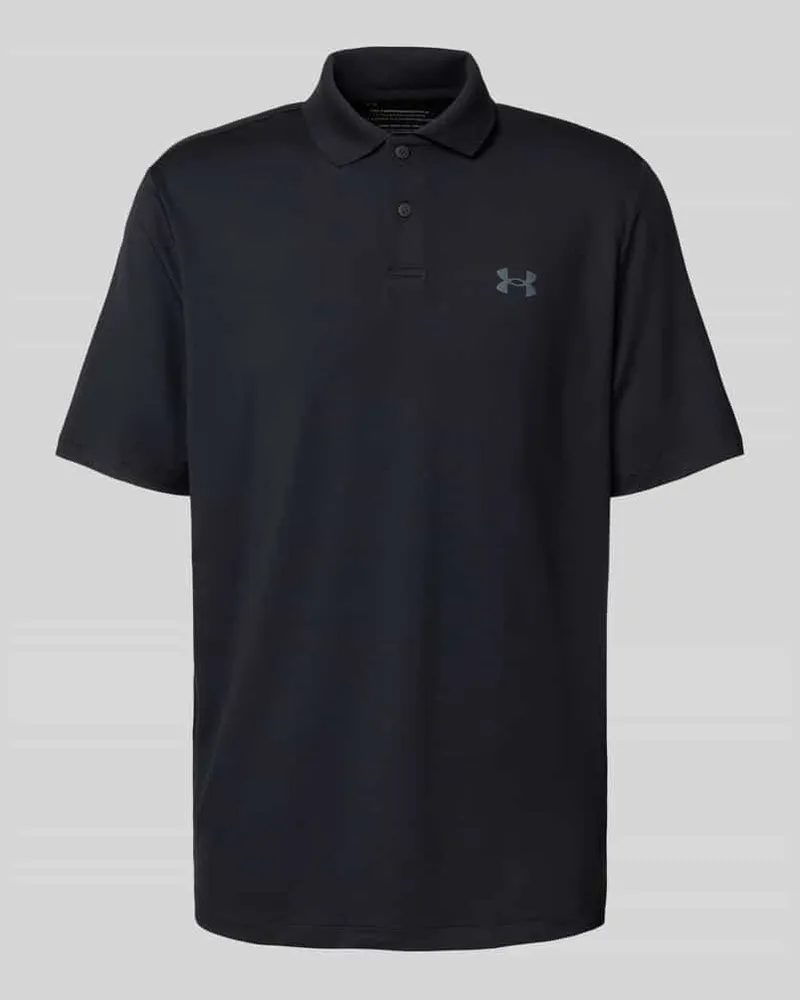 Under Armour Regular Fit Poloshirt mit Logo und Knopfleiste 