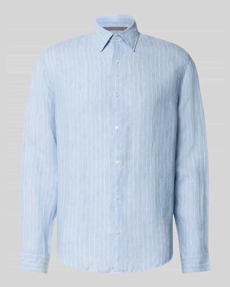 Jack & Jones Regular Fit Freizeithemd aus reinem Leinen Modell 'LAWRENCE 