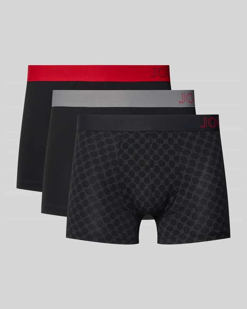 JOOP! Trunks aus Baumwoll-Mix Modell 'Everyday' im 3er-Pack Black
