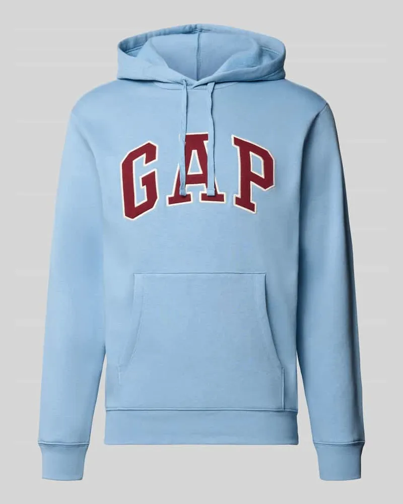 GAP Sweatshirt mit Logo-Print Hellblau