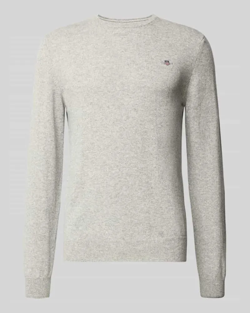 Gant Strickpullover mit gerippten Abschlüssen 