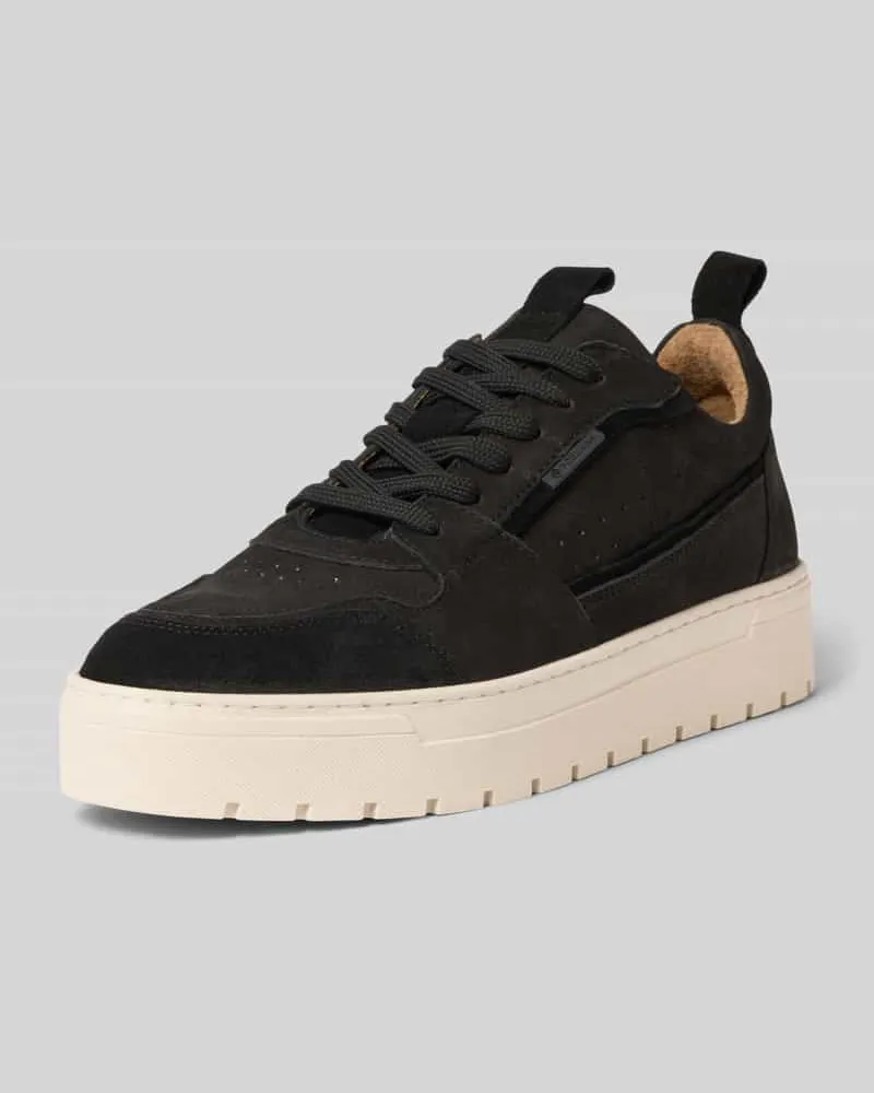 PS Poelman Sneaker mit Label-Detail Modell 'Ivar Black