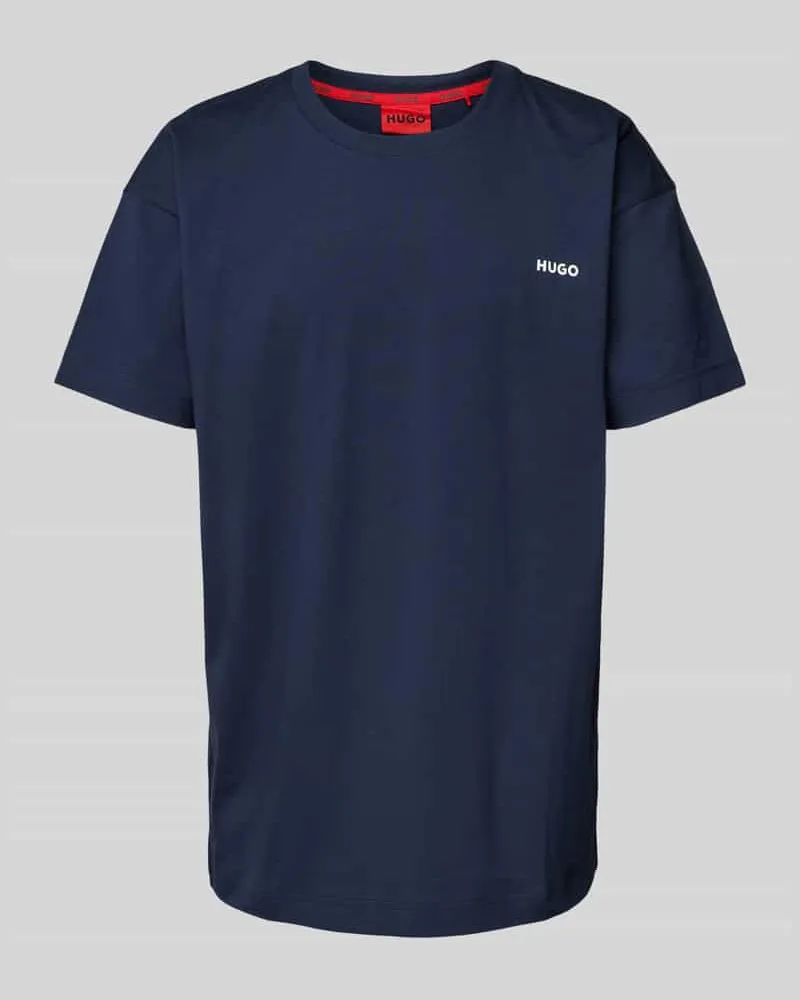 HUGO BOSS T-Shirt mit Label-Print Modell 'TORTUGA Marine