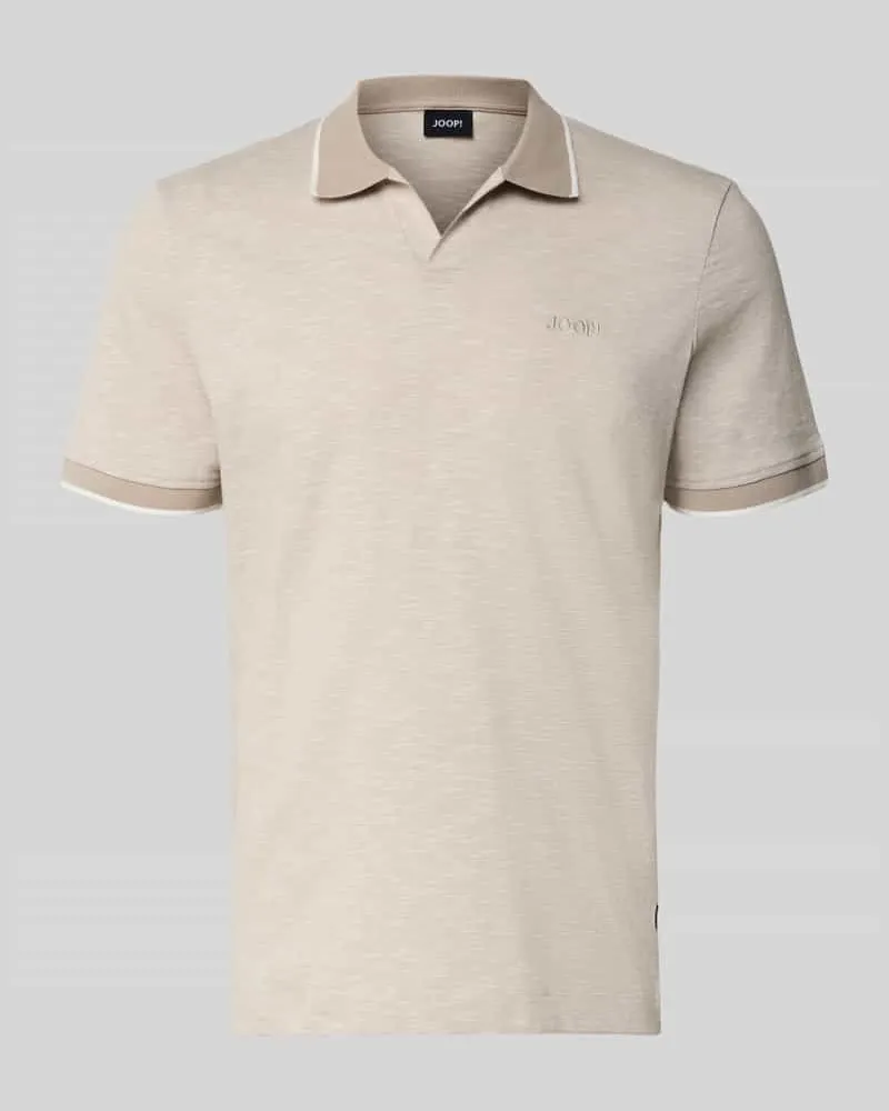 JOOP! Regular Fit Poloshirt mit Label-Stitching Modell 'Iwanito Beige