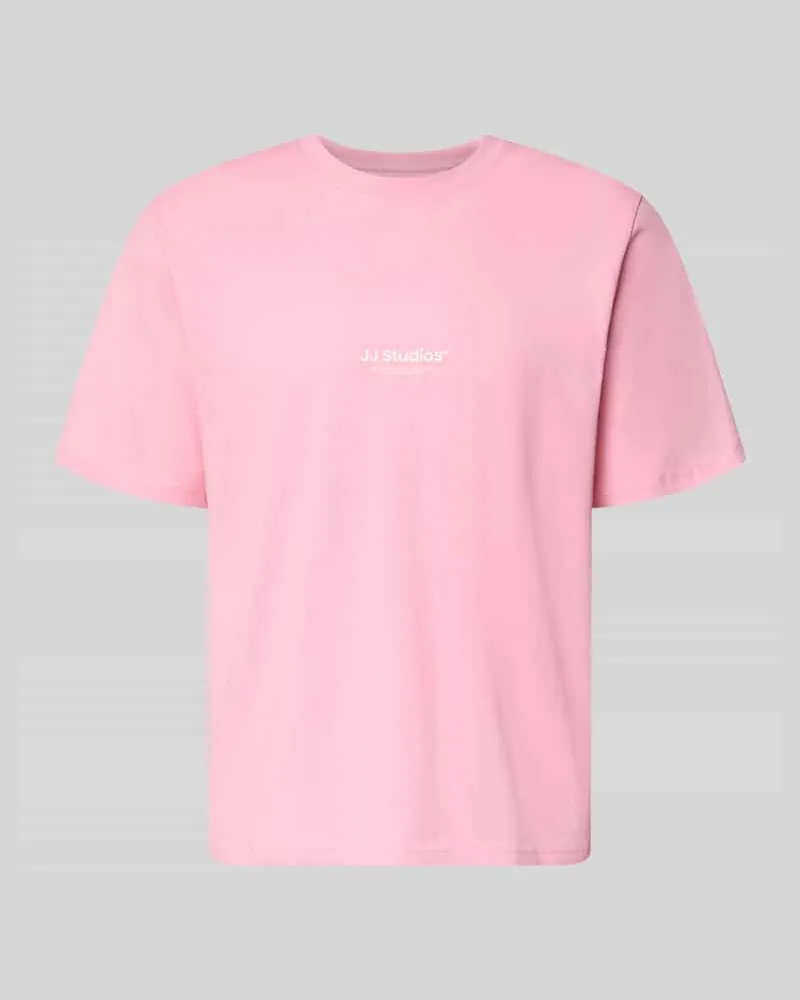 Jack & Jones T-Shirt mit Logo und Rundhalsausschnitt Rosa