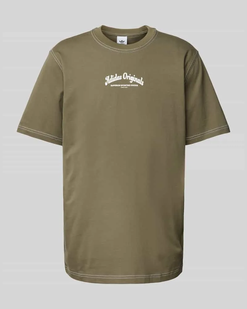 adidas T-Shirt mit Label-Print 