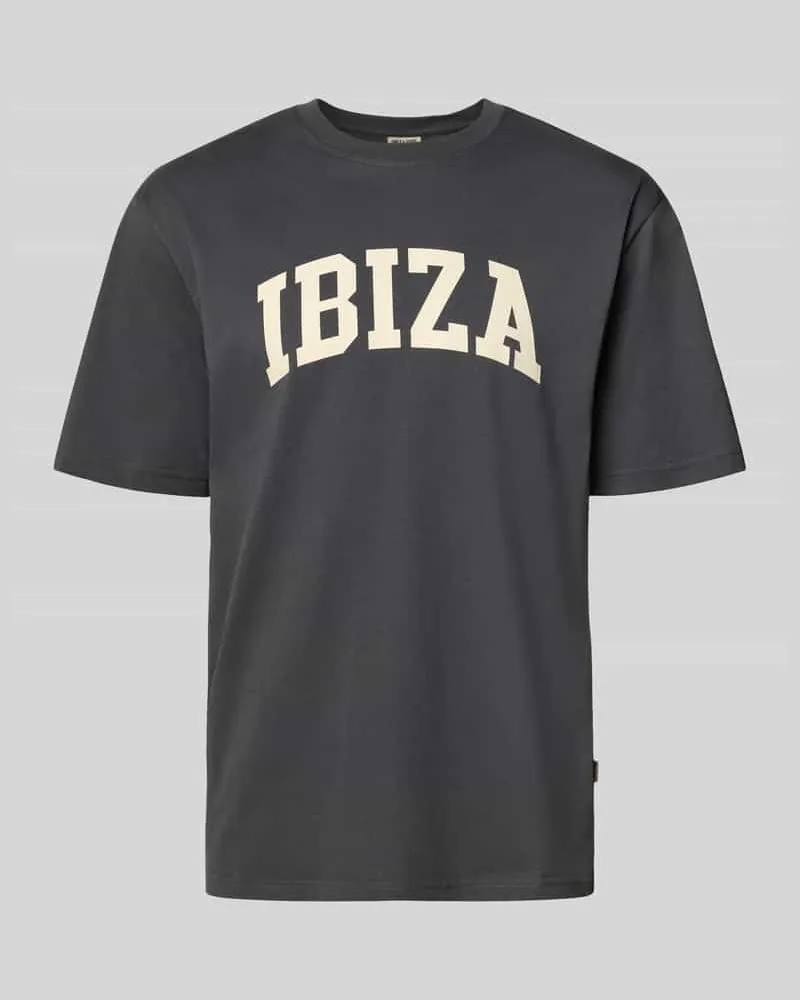 Only & Sons Relaxed Fit T-Shirt aus reiner Baumwolle Modell 'RICO Dunkelgrau