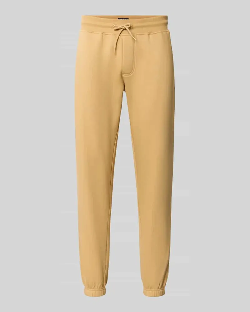 Tommy Hilfiger Slim Fit Sweathose aus Baumwoll-Mix Beige