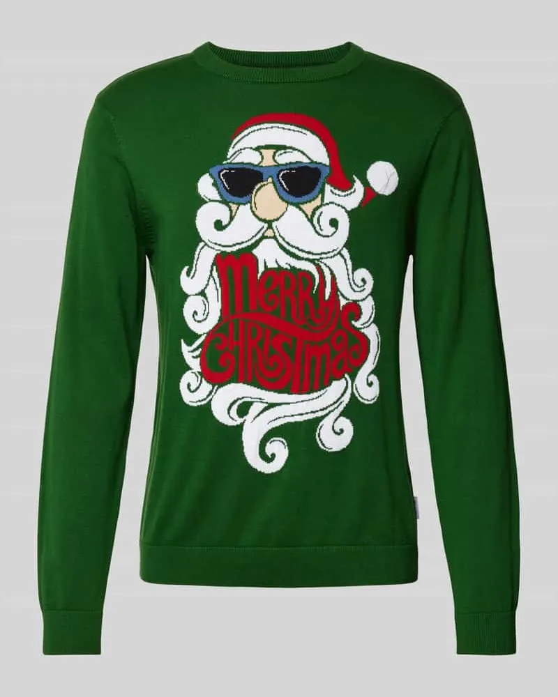 Only & Sons Strickpullover mit Rundhalsausschnitt Modell 'XMAS 