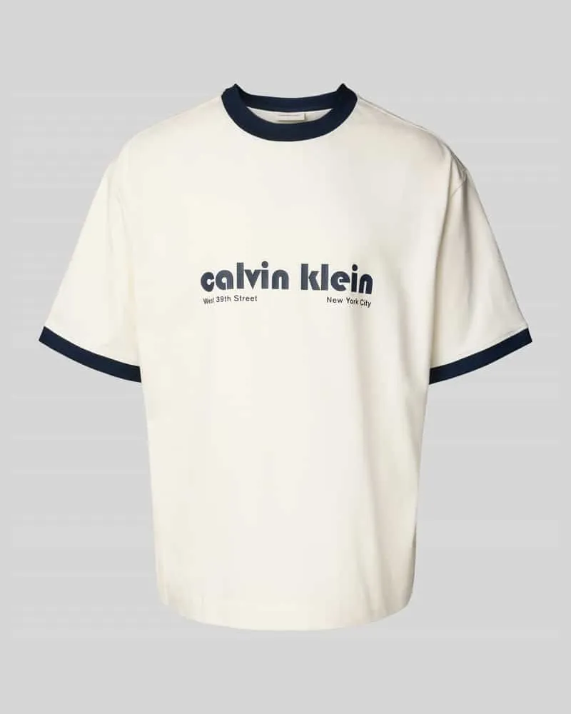 Calvin Klein T-Shirt mit Label-Print 