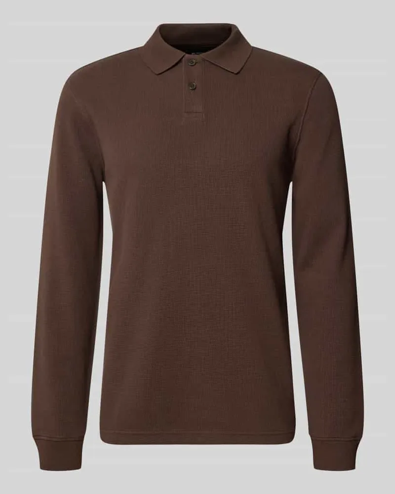 McNeal Relaxed Fit Poloshirt aus elastischem Baumwoll-Mix Schlamm
