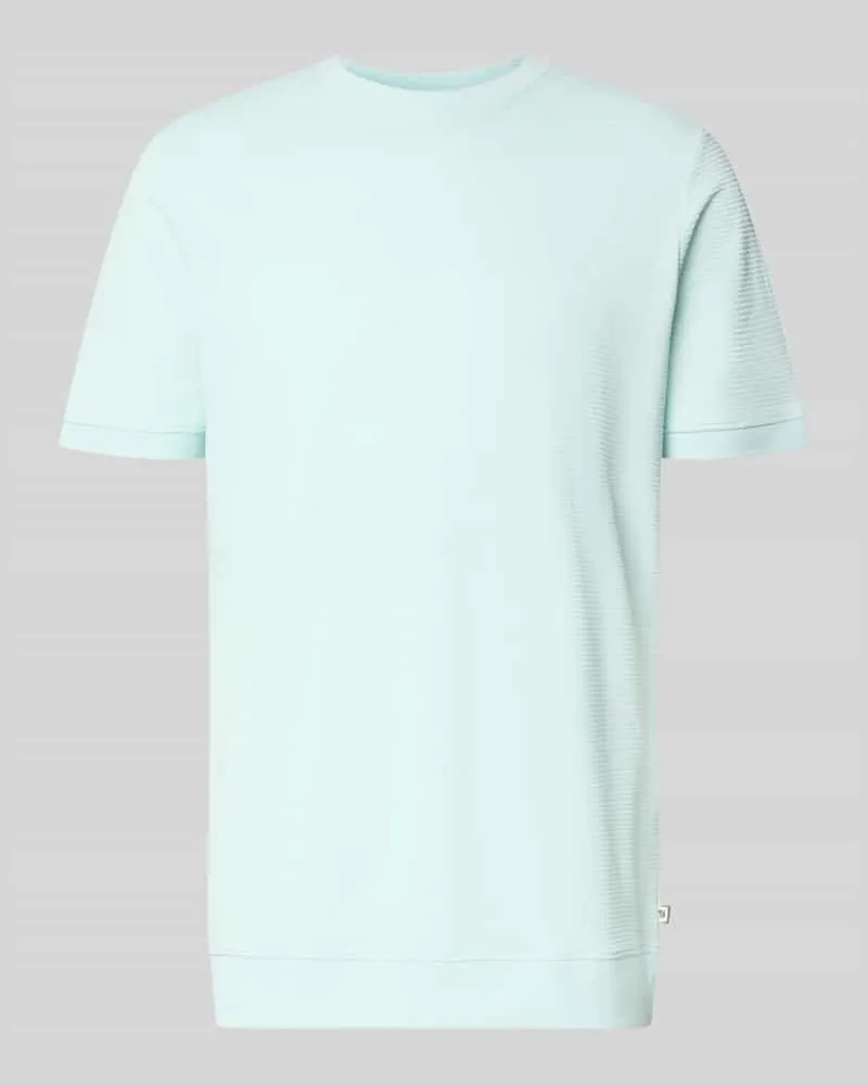 S.Oliver Regular Fit T-Shirt aus Baumwoll-Mix Tuerkis