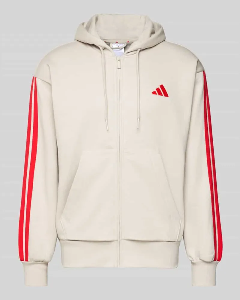 adidas Sweatjacke mit Kapuze Beige