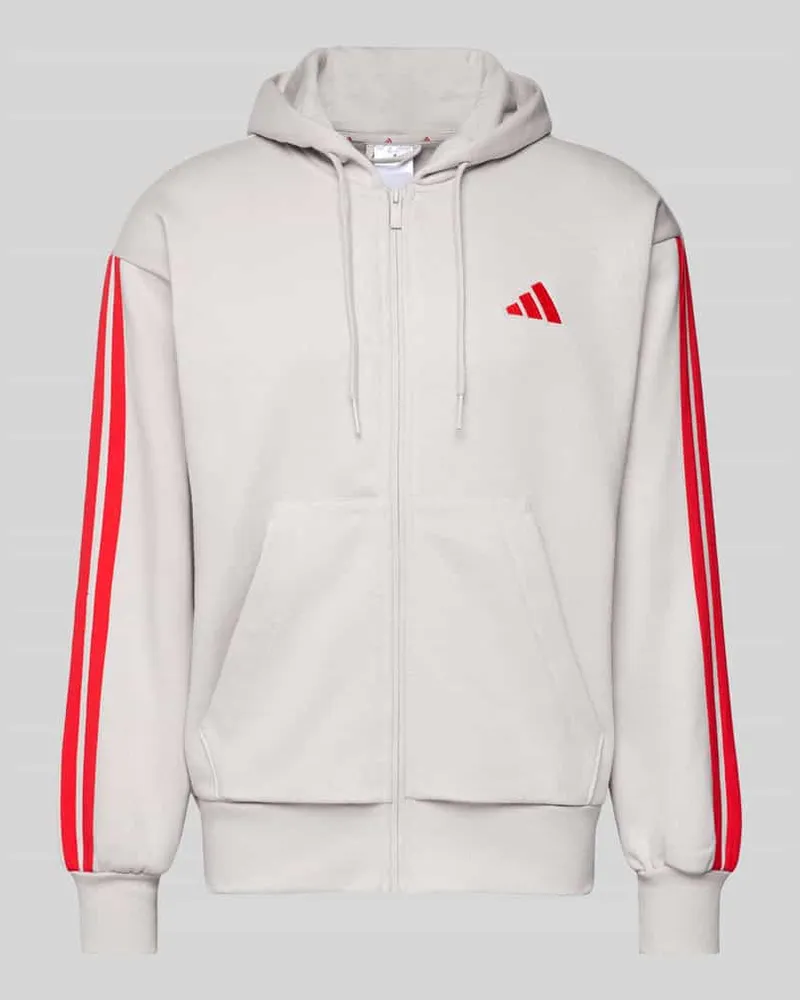 adidas Sweatjacke mit Kapuze Beige