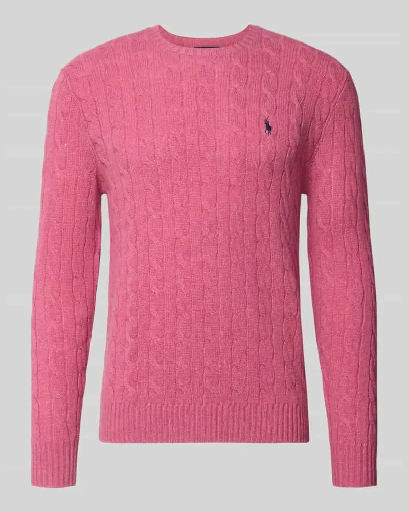 Ralph Lauren Regular Fit Pullover aus Woll-Kaschmir-Mix Pink