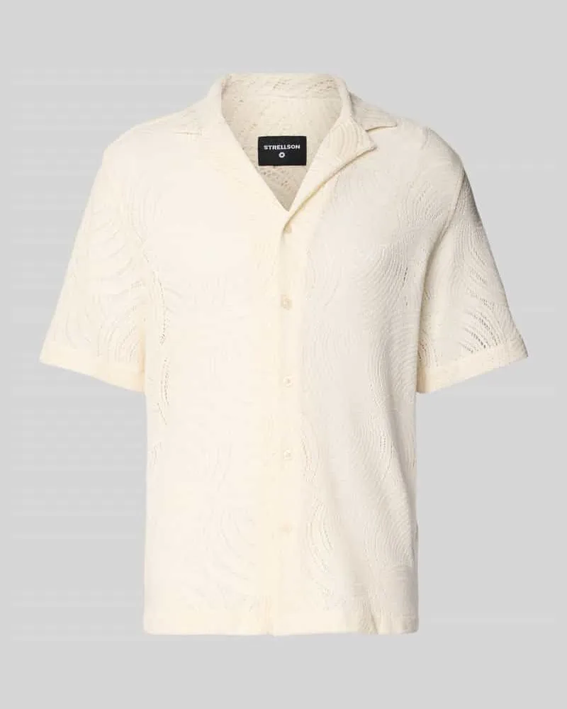 Strellson Regular Fit Freizeithemd mit 1/2-Arm Modell 'Cliro Offwhite