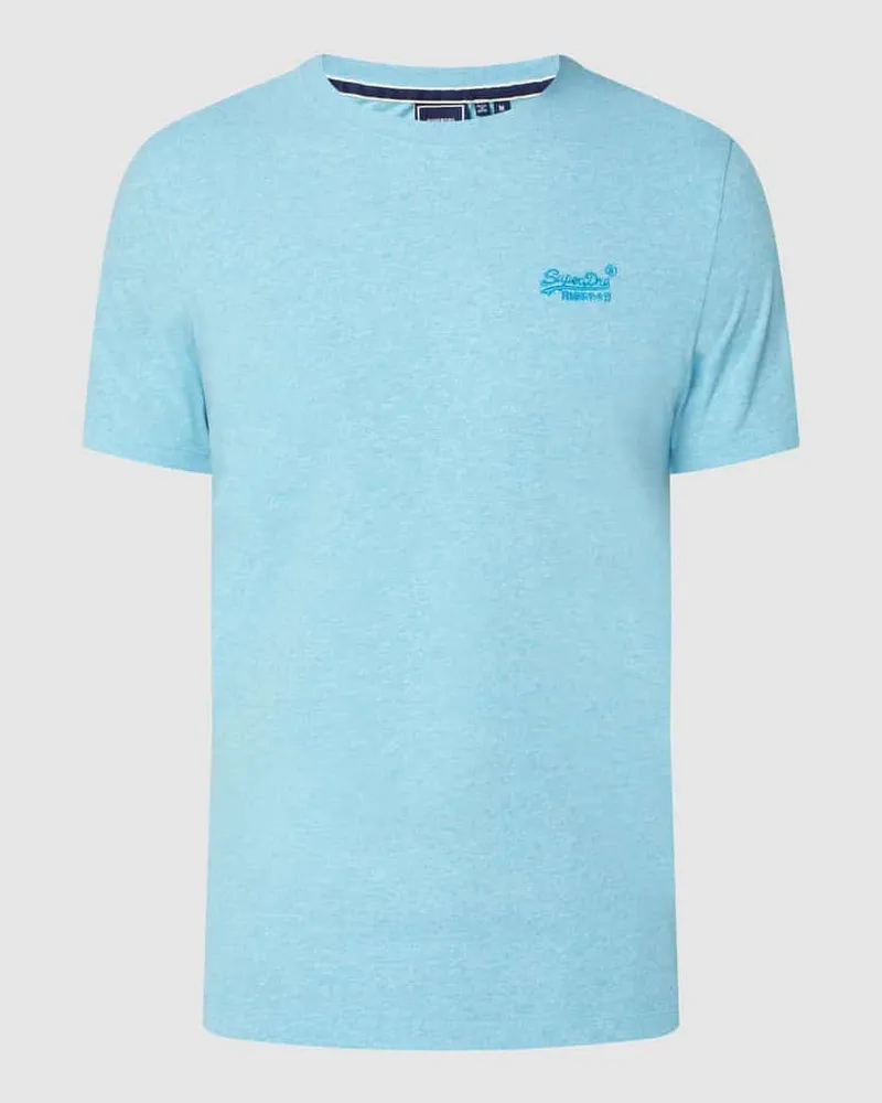 Superdry. T-Shirt aus Bio-Baumwolle Helltuerkis