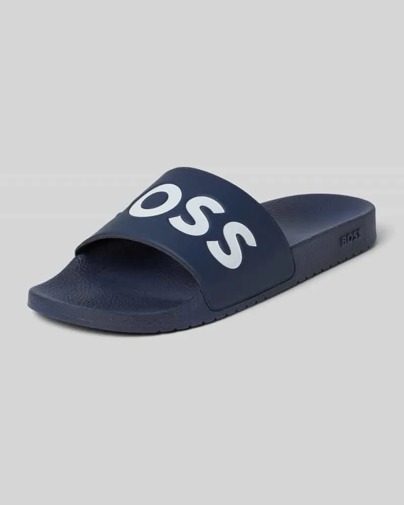 HUGO BOSS Slides mit Label-Print Modell 'Aryeh 