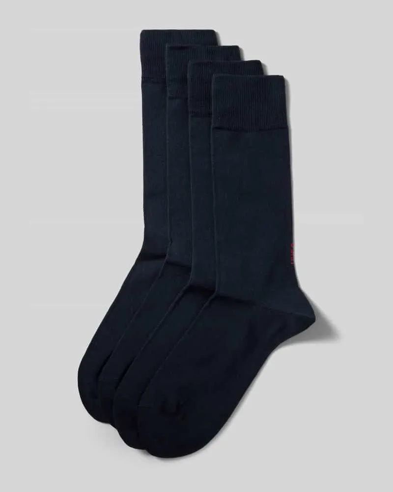 HUGO BOSS Socken aus Baumwoll-Mix im 4er-Pack Dunkelblau