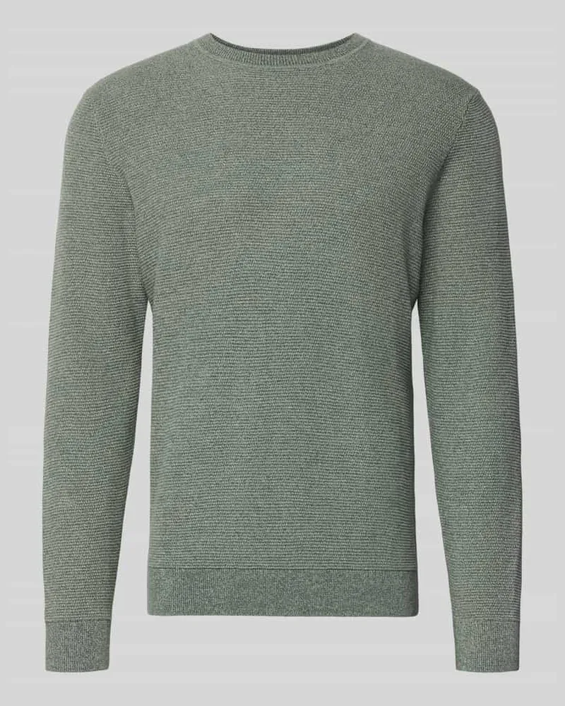 Selected Homme Regular Fit Pullover aus reiner Bio-Baumwolle Modell 'ROSS Gruen
