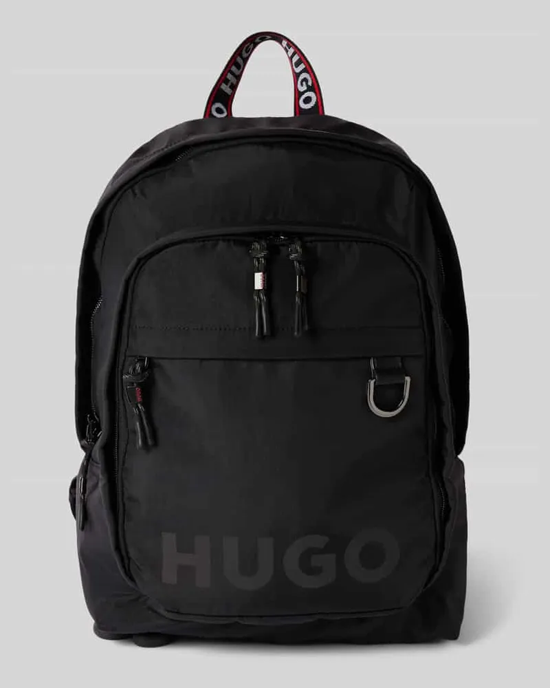 HUGO BOSS Rucksack mit Label-Details Modell 'Quentyn Black
