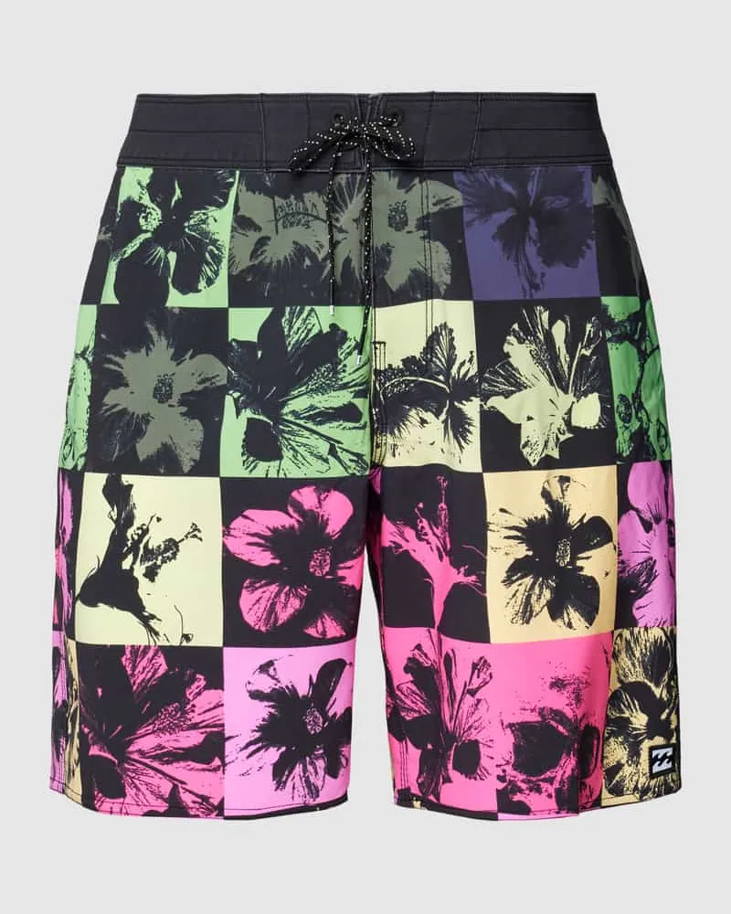 Billabong Badehose mit Allover-Muster Modell 'SUNDAYS Black