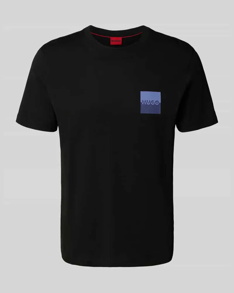HUGO BOSS T-Shirt mit Label-Print und Rundhalsausschnitt Modell 'Dapusi 