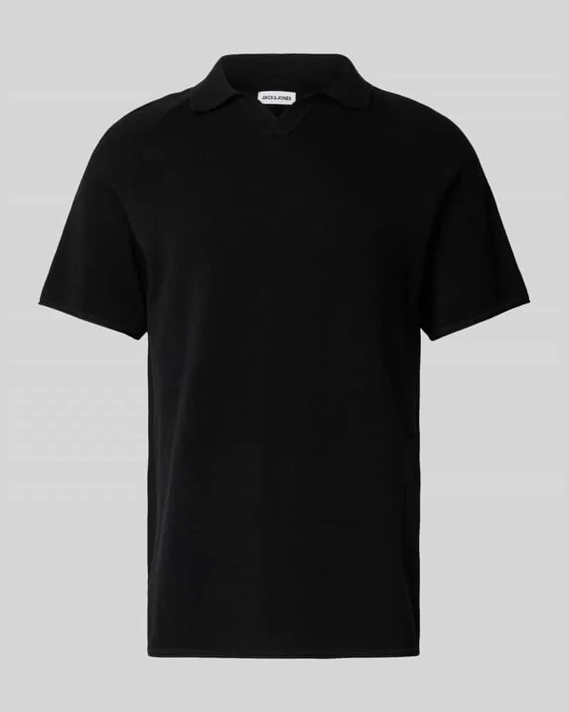 Jack & Jones Slim Fit Poloshirt mit Strukturmuster Modell 'HILL KNIT 