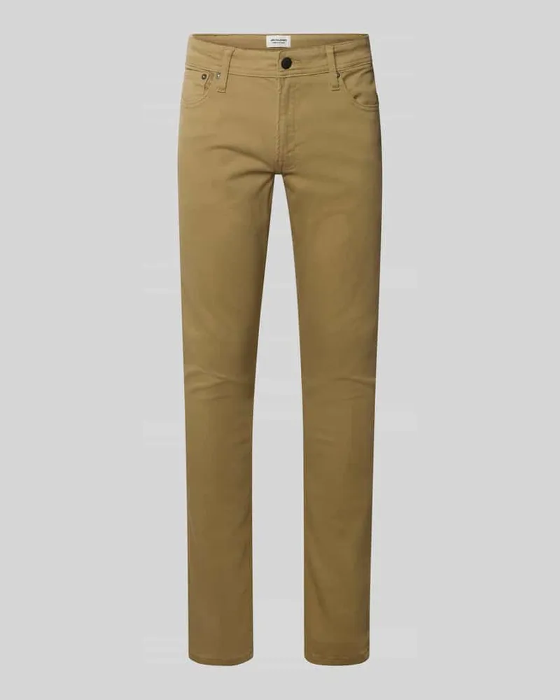 Jack & Jones Slim Fit Jeans mit Eingrifftaschen Modell 'GLENN 