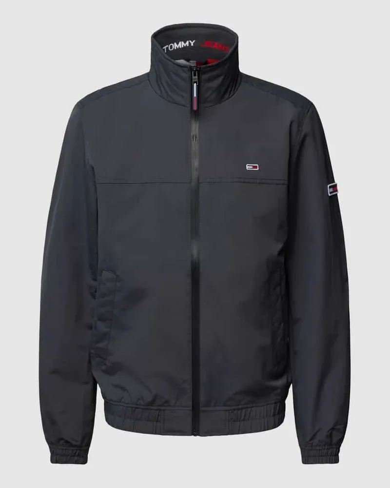 Tommy Hilfiger Bomberjacke in unifarbenem Design Anthrazit