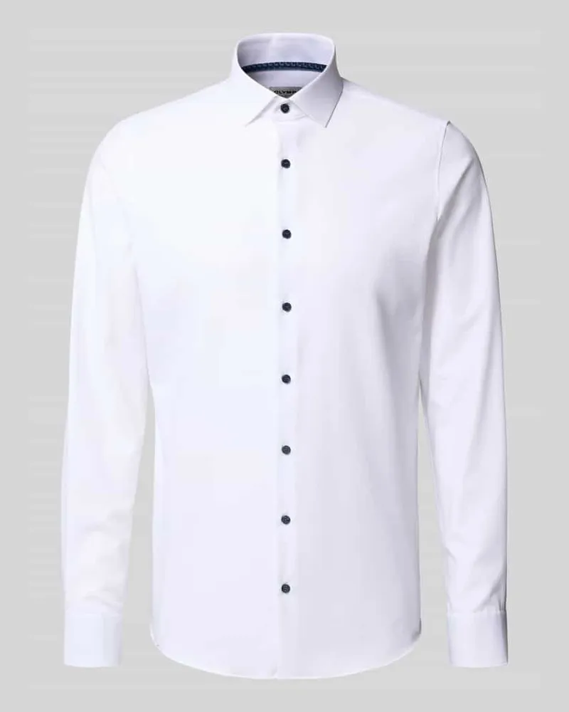 Olymp Slim Fit Business-Hemd mit Kentkragen 