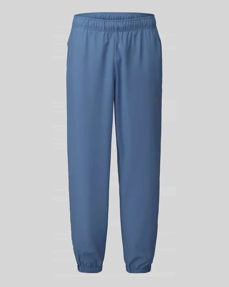 Nike Regular Fit Trainingshose mit Logo-Print Modell 'FORM Blau