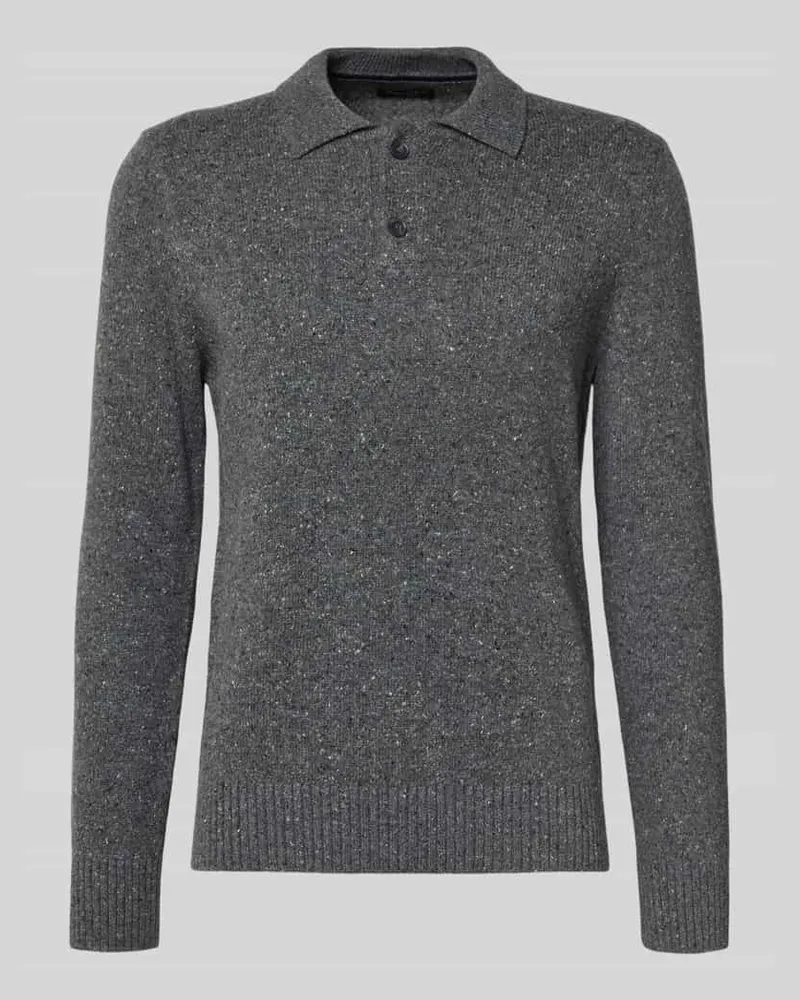Marc O'Polo Regular Fit Strickpullover aus Woll-Mix Dunkelgrau