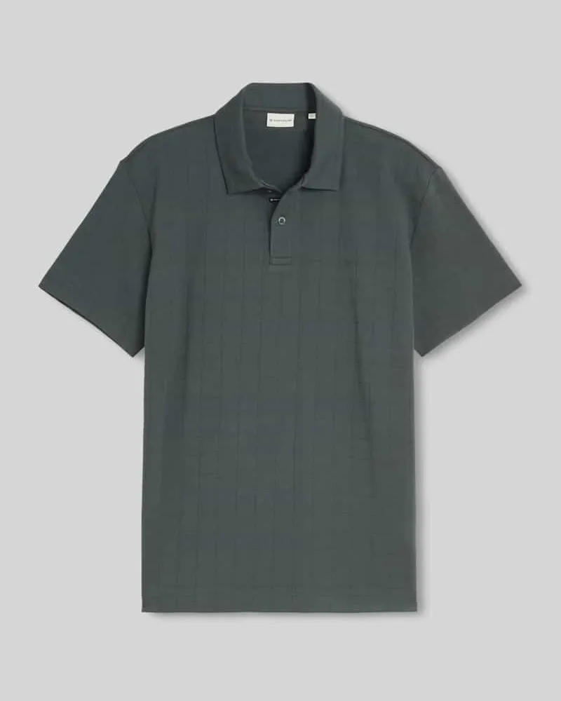 Tom Tailor Regular Fit Poloshirt aus reiner Baumwolle Modell 'structured polo Oliv