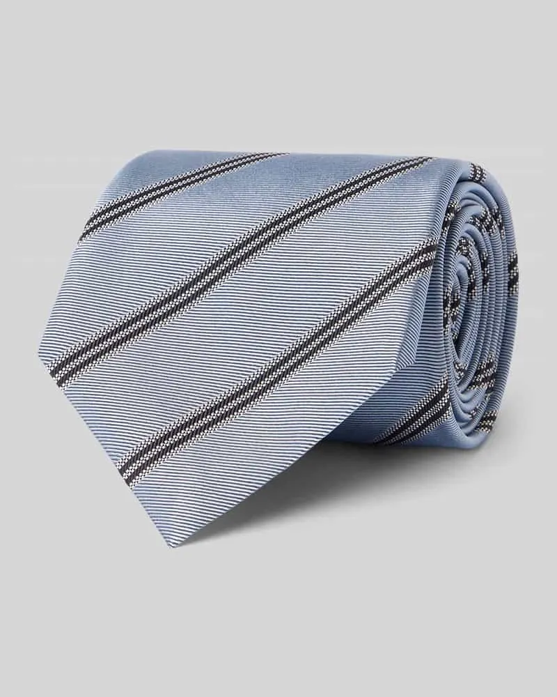 HUGO BOSS Krawatte aus reiner Seide Modell 'H-Tie 8 CM-ONE Hellblau