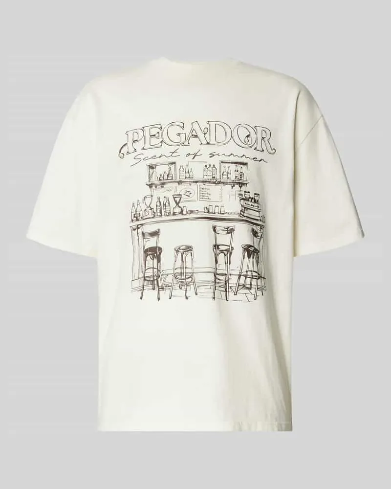 PEGADOR Oversized T-Shirt mit Label-Print Modell 'Barno 
