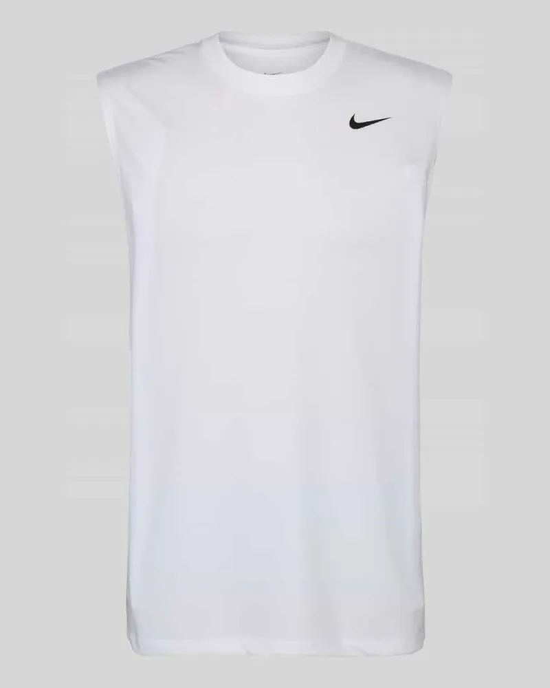 Nike Regular Fit T-Shirt mit Logo-Print Weiss