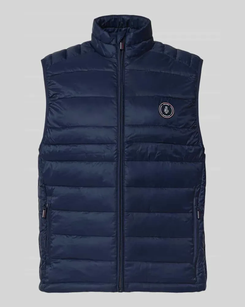 Jack & Jones Steppweste mit Reißverschlusstaschen Modell 'KINGSLEY Dunkelblau