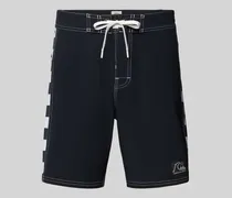 Regular Fit Shorts mit Logo-Patch Modell 'Arch